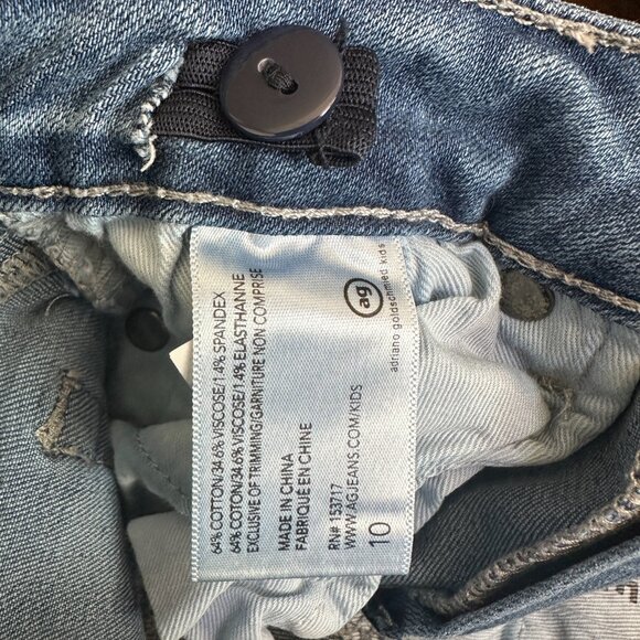 AG (Adriano Goldschmied) Girls Jeans The Grace Size 10 - Picture 3 of 5